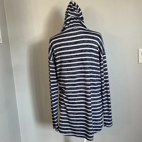 Banana Republic Luxespun Striped Hoodie Size Medium​​​​ - Picture 7 of 9